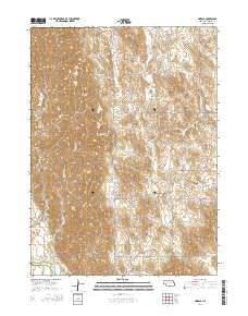 Horace Nebraska Current topographic map, 1:24000 scale, 7.5 X 7.5 Minute, Year 2014
