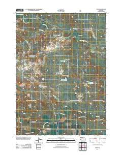 Horn Nebraska Historical topographic map, 1:24000 scale, 7.5 X 7.5 Minute, Year 2011