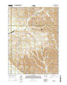 Hoskins Nebraska Current topographic map, 1:24000 scale, 7.5 X 7.5 Minute, Year 2014