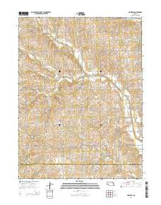 Howe SW Nebraska Current topographic map, 1:24000 scale, 7.5 X 7.5 Minute, Year 2014