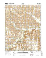 Hubbell Nebraska Current topographic map, 1:24000 scale, 7.5 X 7.5 Minute, Year 2014