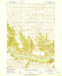 Huddle Table Nebraska Historical topographic map, 1:24000 scale, 7.5 X 7.5 Minute, Year 1950