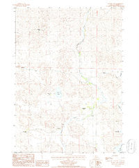 Hudson Lake Nebraska Historical topographic map, 1:24000 scale, 7.5 X 7.5 Minute, Year 1985