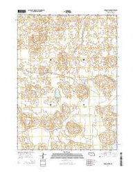 Hudson Lake Nebraska Current topographic map, 1:24000 scale, 7.5 X 7.5 Minute, Year 2014