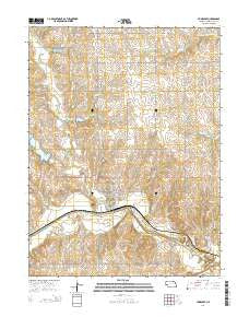 Humboldt Nebraska Current topographic map, 1:24000 scale, 7.5 X 7.5 Minute, Year 2014
