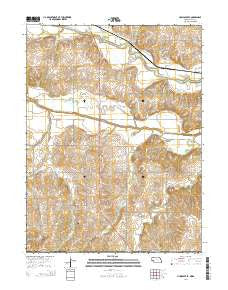 Humboldt SE Nebraska Current topographic map, 1:24000 scale, 7.5 X 7.5 Minute, Year 2014