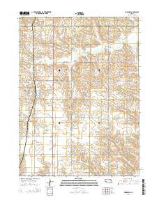 Humphrey Nebraska Current topographic map, 1:24000 scale, 7.5 X 7.5 Minute, Year 2014