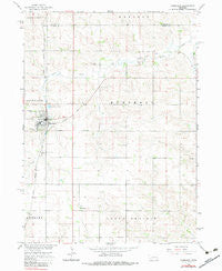 Humphrey Nebraska Historical topographic map, 1:24000 scale, 7.5 X 7.5 Minute, Year 1966