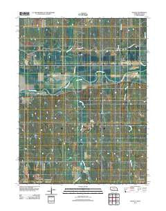Inavale Nebraska Historical topographic map, 1:24000 scale, 7.5 X 7.5 Minute, Year 2011