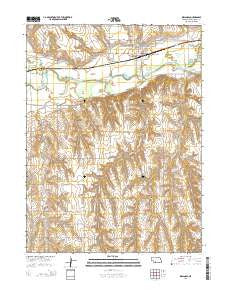 Indianola Nebraska Current topographic map, 1:24000 scale, 7.5 X 7.5 Minute, Year 2014