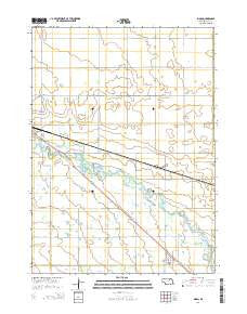 Inman Nebraska Current topographic map, 1:24000 scale, 7.5 X 7.5 Minute, Year 2014