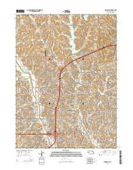 Irvington Nebraska Current topographic map, 1:24000 scale, 7.5 X 7.5 Minute, Year 2014