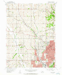 Irvington Nebraska Historical topographic map, 1:24000 scale, 7.5 X 7.5 Minute, Year 1956