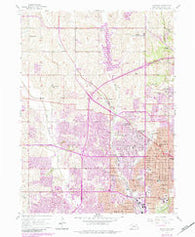 Irvington Nebraska Historical topographic map, 1:24000 scale, 7.5 X 7.5 Minute, Year 1956
