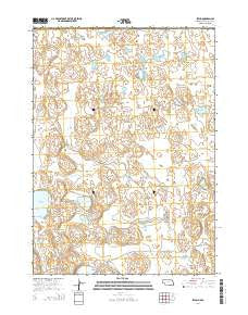 Irwin Nebraska Current topographic map, 1:24000 scale, 7.5 X 7.5 Minute, Year 2014