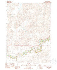 Irwin SE Nebraska Historical topographic map, 1:24000 scale, 7.5 X 7.5 Minute, Year 1990