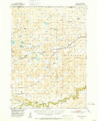 Irwin Nebraska Historical topographic map, 1:62500 scale, 15 X 15 Minute, Year 1951