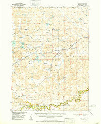 Irwin Nebraska Historical topographic map, 1:62500 scale, 15 X 15 Minute, Year 1951