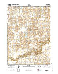 Irwin SE Nebraska Current topographic map, 1:24000 scale, 7.5 X 7.5 Minute, Year 2014