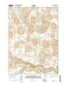 Irwin SW Nebraska Current topographic map, 1:24000 scale, 7.5 X 7.5 Minute, Year 2014