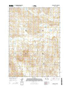 Isinglass Buttes Nebraska Current topographic map, 1:24000 scale, 7.5 X 7.5 Minute, Year 2014