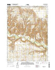 Jamison Nebraska Current topographic map, 1:24000 scale, 7.5 X 7.5 Minute, Year 2014