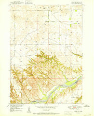 Jamison SW Nebraska Historical topographic map, 1:24000 scale, 7.5 X 7.5 Minute, Year 1951