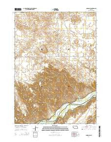 Jamison SW Nebraska Current topographic map, 1:24000 scale, 7.5 X 7.5 Minute, Year 2014