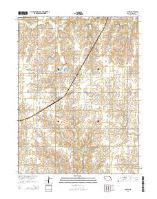 Jansen Nebraska Current topographic map, 1:24000 scale, 7.5 X 7.5 Minute, Year 2014