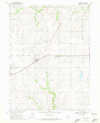Jansen Nebraska Historical topographic map, 1:24000 scale, 7.5 X 7.5 Minute, Year 1970