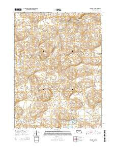 Jefford Lake Nebraska Current topographic map, 1:24000 scale, 7.5 X 7.5 Minute, Year 2014