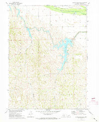 Jeffrey Reservoir Nebraska Historical topographic map, 1:24000 scale, 7.5 X 7.5 Minute, Year 1970