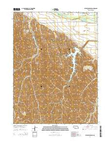 Jeffrey Reservoir Nebraska Current topographic map, 1:24000 scale, 7.5 X 7.5 Minute, Year 2014