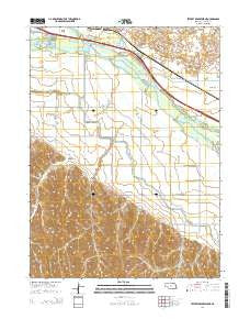 Jeffrey Reservoir NE Nebraska Current topographic map, 1:24000 scale, 7.5 X 7.5 Minute, Year 2014