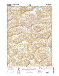 Jensen Lake Nebraska Current topographic map, 1:24000 scale, 7.5 X 7.5 Minute, Year 2014