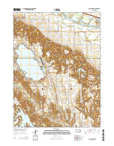 Johnson Lake Nebraska Current topographic map, 1:24000 scale, 7.5 X 7.5 Minute, Year 2014