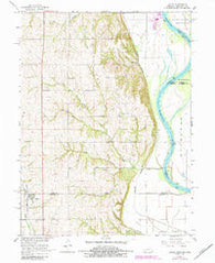 Julian Nebraska Historical topographic map, 1:24000 scale, 7.5 X 7.5 Minute, Year 1966