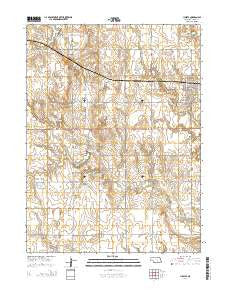 Juniata Nebraska Current topographic map, 1:24000 scale, 7.5 X 7.5 Minute, Year 2014