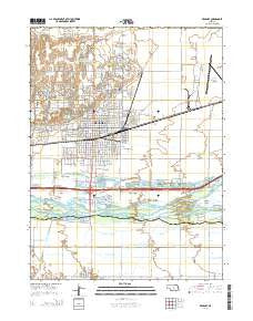 Kearney Nebraska Current topographic map, 1:24000 scale, 7.5 X 7.5 Minute, Year 2014