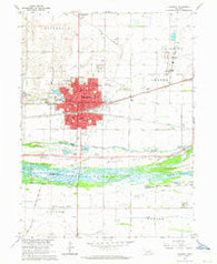 Kearney Nebraska Historical topographic map, 1:24000 scale, 7.5 X 7.5 Minute, Year 1962