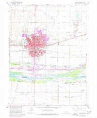 Kearney Nebraska Historical topographic map, 1:24000 scale, 7.5 X 7.5 Minute, Year 1962