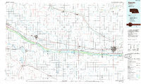 Kearney Nebraska Historical topographic map, 1:100000 scale, 30 X 60 Minute, Year 1985