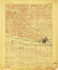 Kearney Nebraska Historical topographic map, 1:125000 scale, 30 X 30 Minute, Year 1896