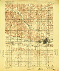 Kearney Nebraska Historical topographic map, 1:125000 scale, 30 X 30 Minute, Year 1896