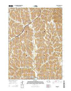 Kennard Nebraska Current topographic map, 1:24000 scale, 7.5 X 7.5 Minute, Year 2014