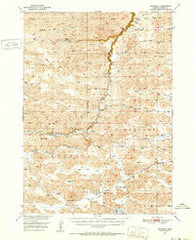 Kennedy Nebraska Historical topographic map, 1:62500 scale, 15 X 15 Minute, Year 1950