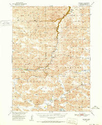 Kennedy Nebraska Historical topographic map, 1:62500 scale, 15 X 15 Minute, Year 1950