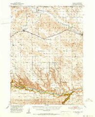 Kilgore Nebraska Historical topographic map, 1:62500 scale, 15 X 15 Minute, Year 1950