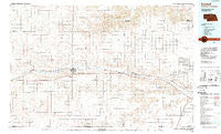 Kimball Nebraska Historical topographic map, 1:100000 scale, 30 X 60 Minute, Year 1985