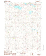 Koshopah NE Nebraska Historical topographic map, 1:24000 scale, 7.5 X 7.5 Minute, Year 1986
